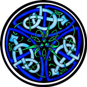 Celtic Dragons Blue