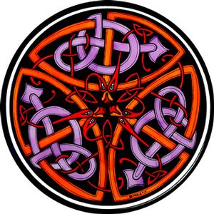 Celtic Dragons Mauve