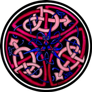 Celtic Dragons Pink