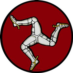 Isle Of Man Triskelion TT Races Sticker – 100mm – UK Bike Helmet Decal