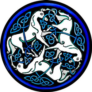 Pictish Horses Blue
