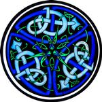 Celtic Dragons Blue