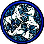 Pictish Horses Blue