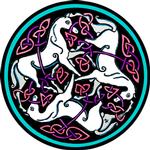 Pictish Horses Pink